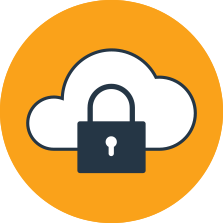 data security cloud lock graphic