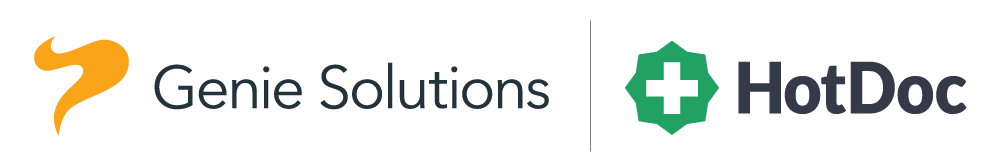Genie Solutions and HotDoc logos